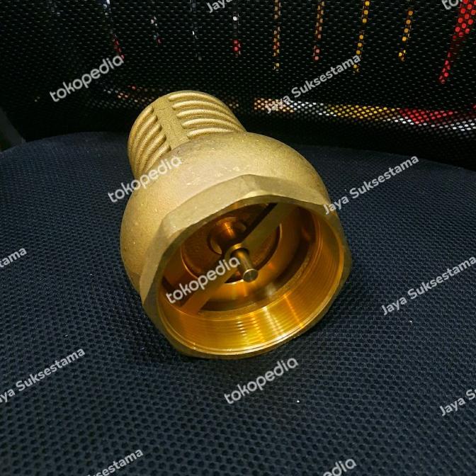 Foot Klep Gentong 2" Inch Kuningan Pn16 - Foot Valve Kuningan Pn 16