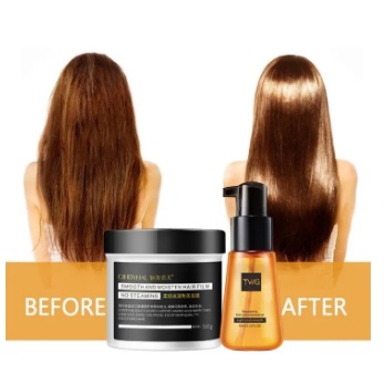 Cod Masker Rambut + Vitan Pelurus Rambut Tanpa Catok Cindynal Hairmask Smoothing