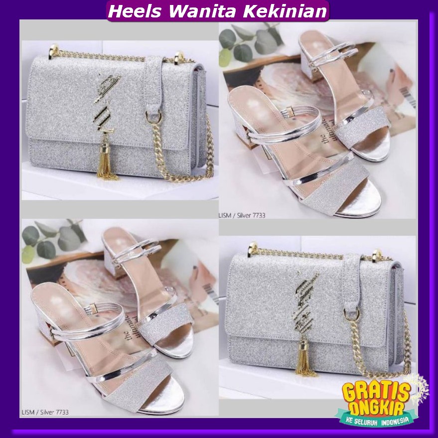 Sandal Pesta Wanita Hak 3 Cm Helss Terbaru Premium Impor High Heels Wisuda Elegan Hig Hels Cewe Terb
