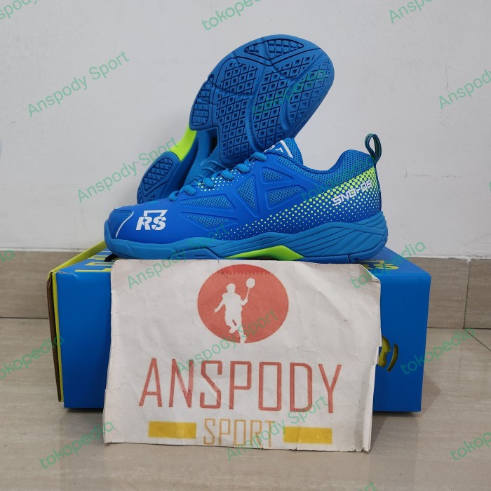 ✨Original Sepatu Badminton Rs Snd 06 Biru / Lemon Limited