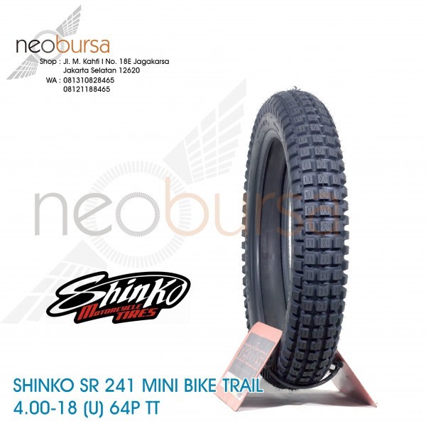 BAN SHINKO SR241 (U) 4.00-18 (64P) TRIAL / VINTAGE SCRAMBLER / KUSTOM ORIGINAL BEST QUALITY