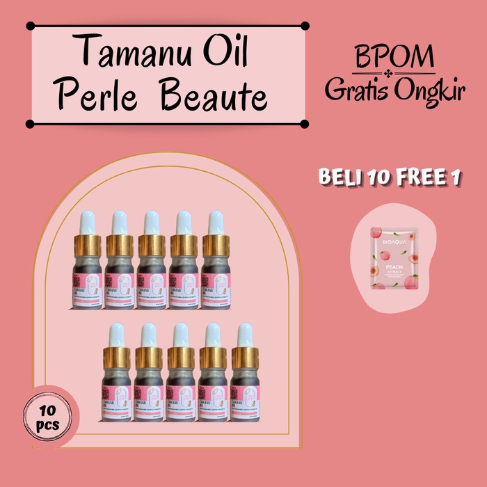[Original] Grosir  Tamanu Oil 5Ml Perle Beaute By Pearlbeautys 10Pcs Terbaru