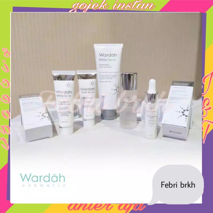 [Original] Paket Komplit Wardah White Secret Whitening Series 5 In 1 Bisa Gojek