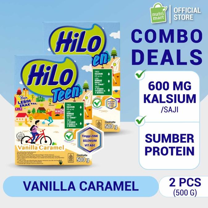 

Twin Pack: Hilo Teen Vanilla Caramel 500Gr - Susu Tinggi Kalsium