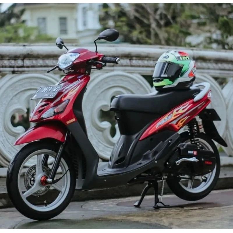 Striping Lis sticker standar ORI yamaha mio sporty 2006 api merah stiker mio api merah 2006 striping