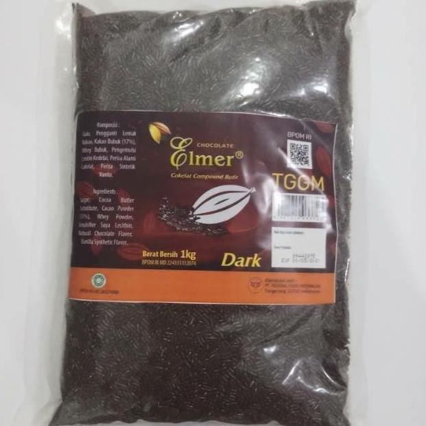 Meses chocolate cokelat coklat elmer Tropical Dark Gold 1kg