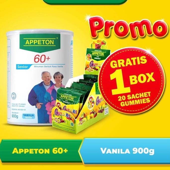 

APPETON 60+ / Susu Lansia - Orang Tua (Vanilla) 900 Gram apeton 900gr