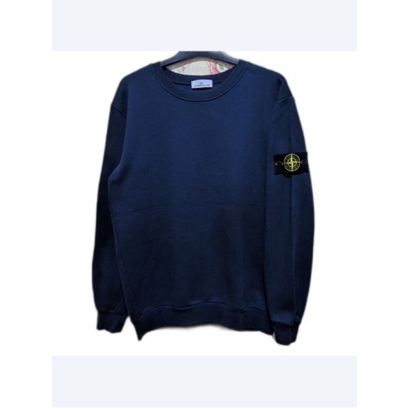 stone island sweatshirt second crewneck stone navy