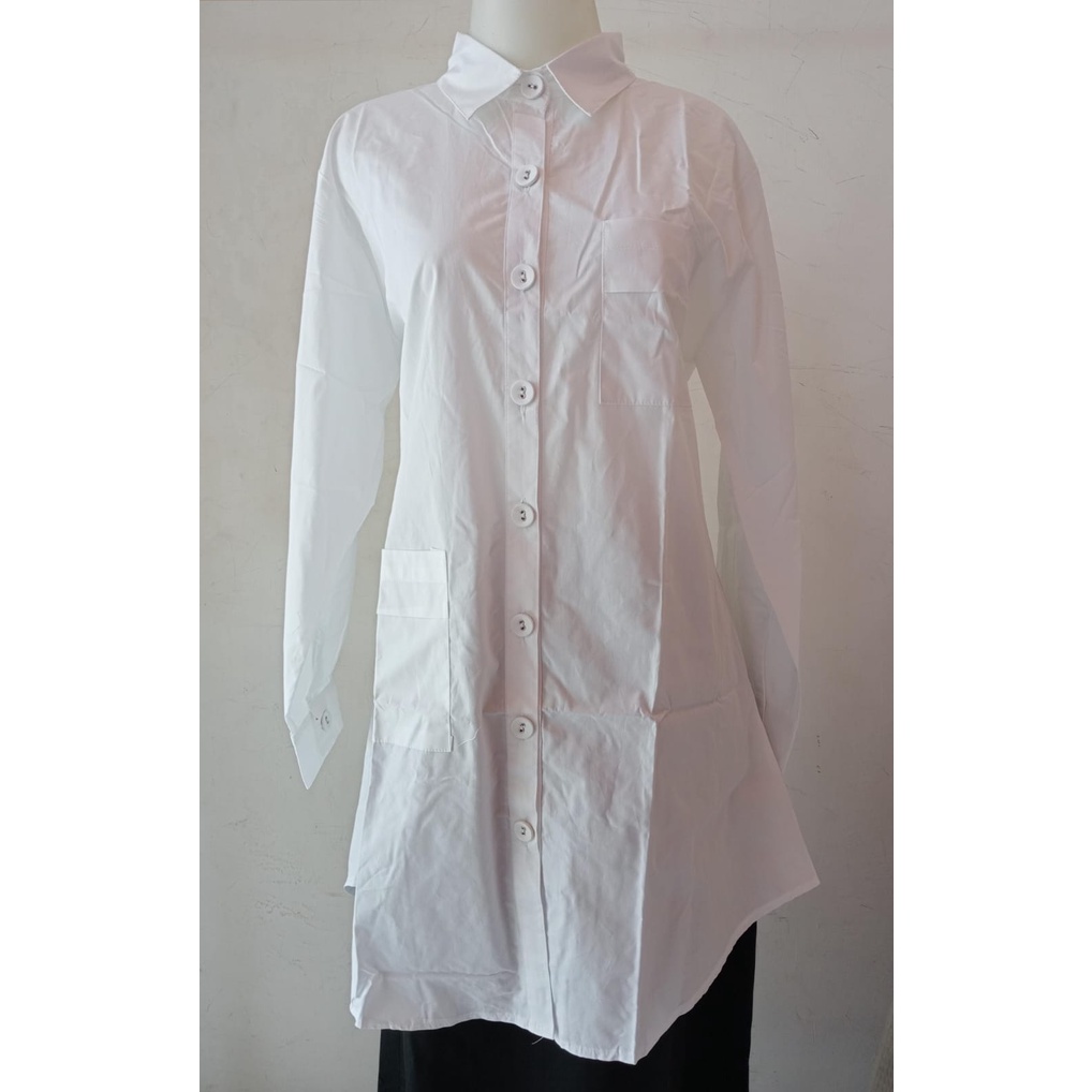 BAJU TUNIK MUSLIM WANITA WARNA PUTIH