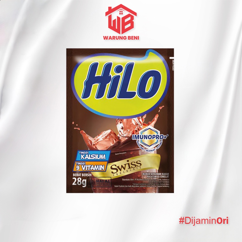 

HiLo Susu Tinggi Kalsium Swiss Chocolate (10 Sachet)