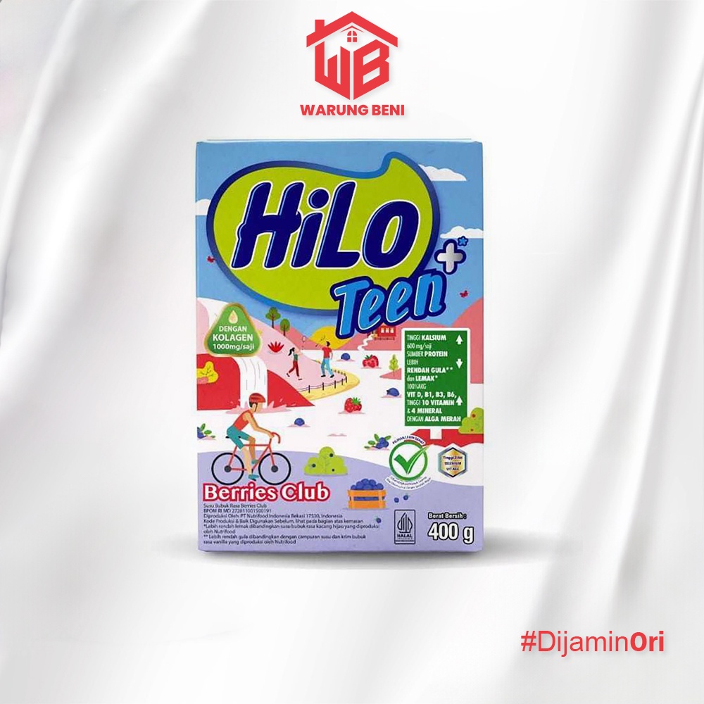 

HiLo Teen Susu Remaja Tinggi Kalsium Berries Club 400 gr