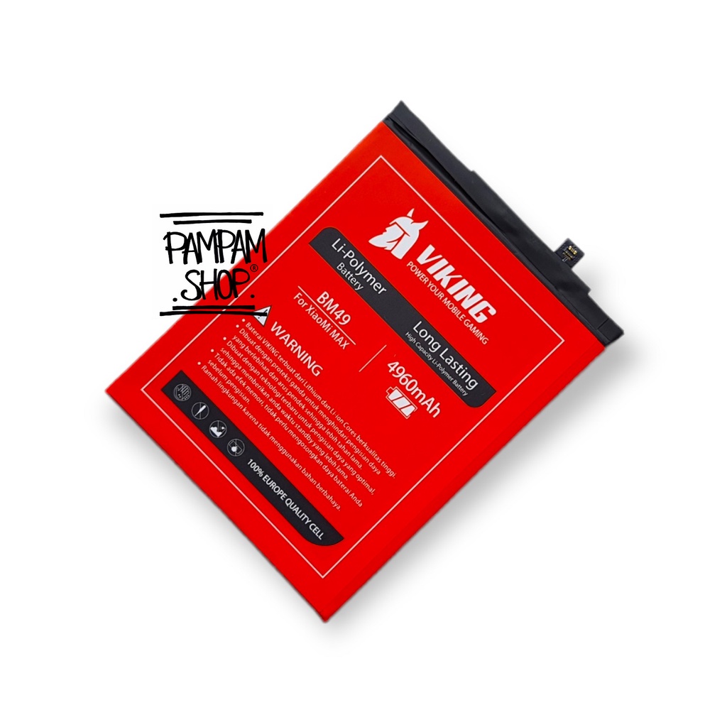 Baterai Viking Double Power Max 1 Bm49 Batre Batrai Battery Handphone Bm 49