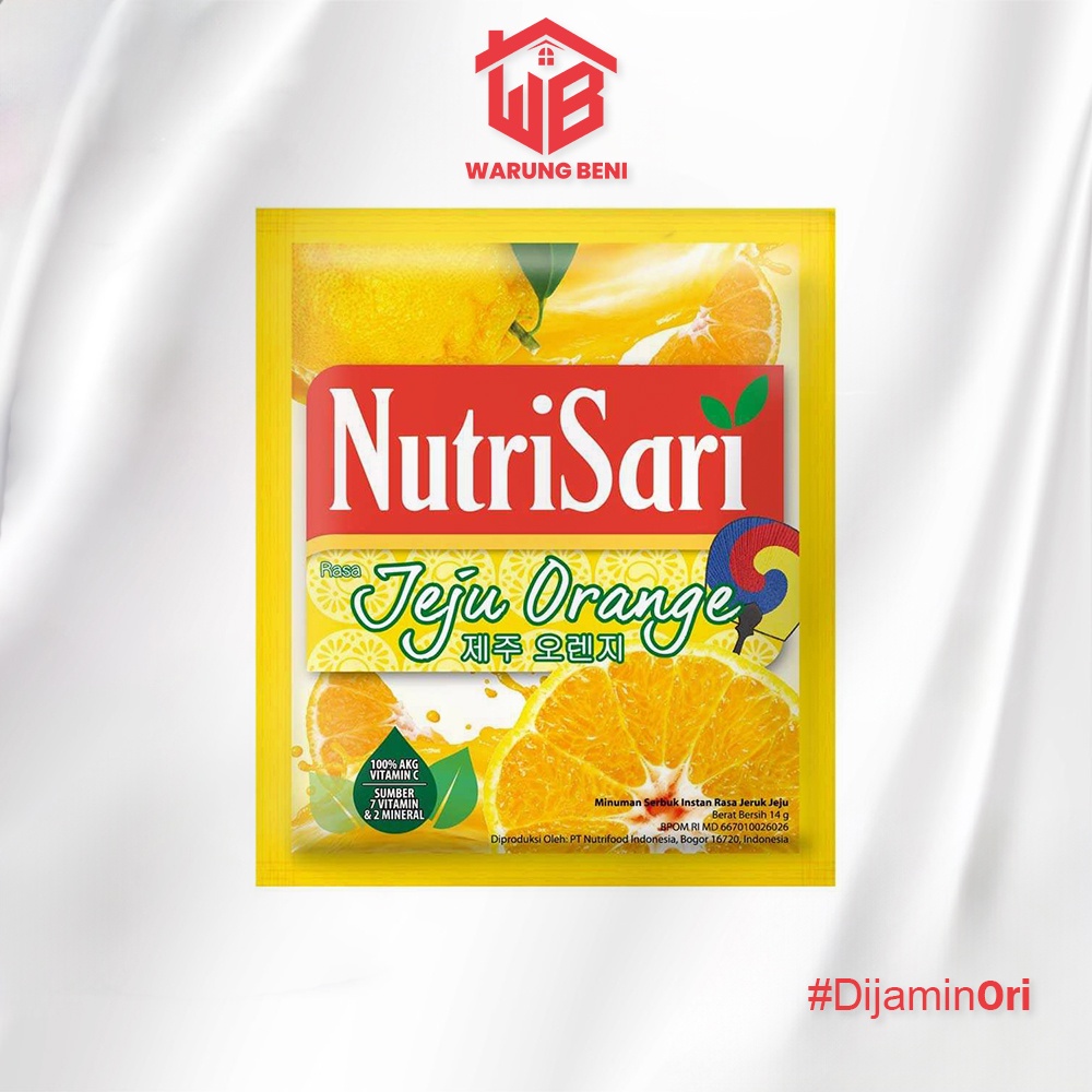 

NutriSari Jeju Orange - Minuman Segar Bervitamin (40 Sachet)
