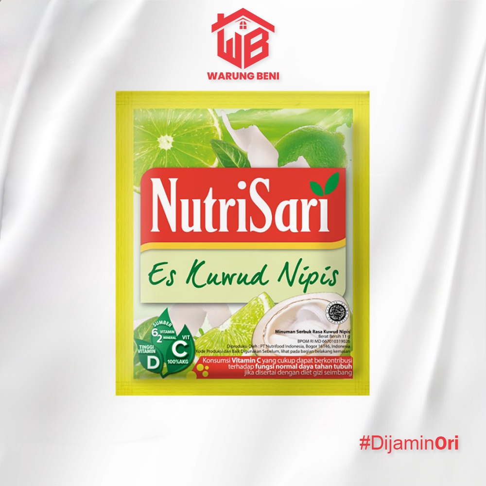 

NutriSari Kuwud Nipis - Minuman Segar Bervitamin (40 Sachet)