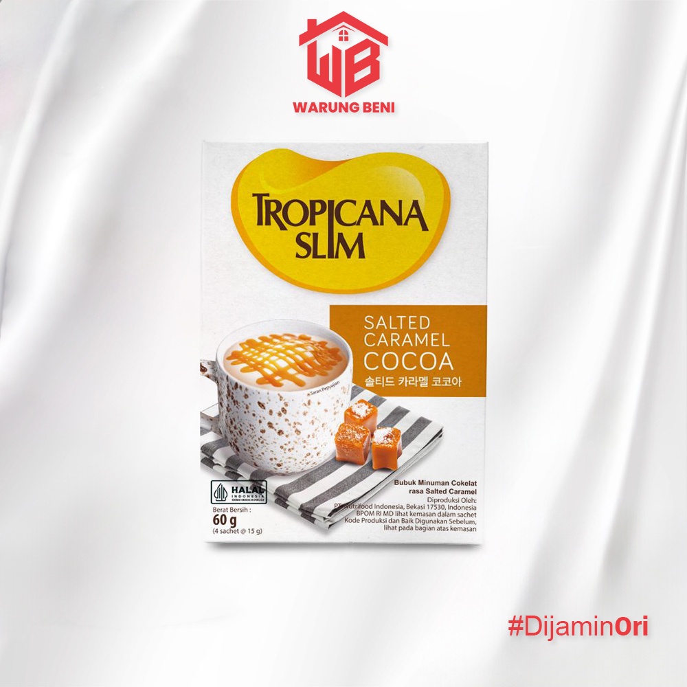 

Tropicana Slim Minuman Cokelat Salted Caramel Cocoa (4 Sachet)