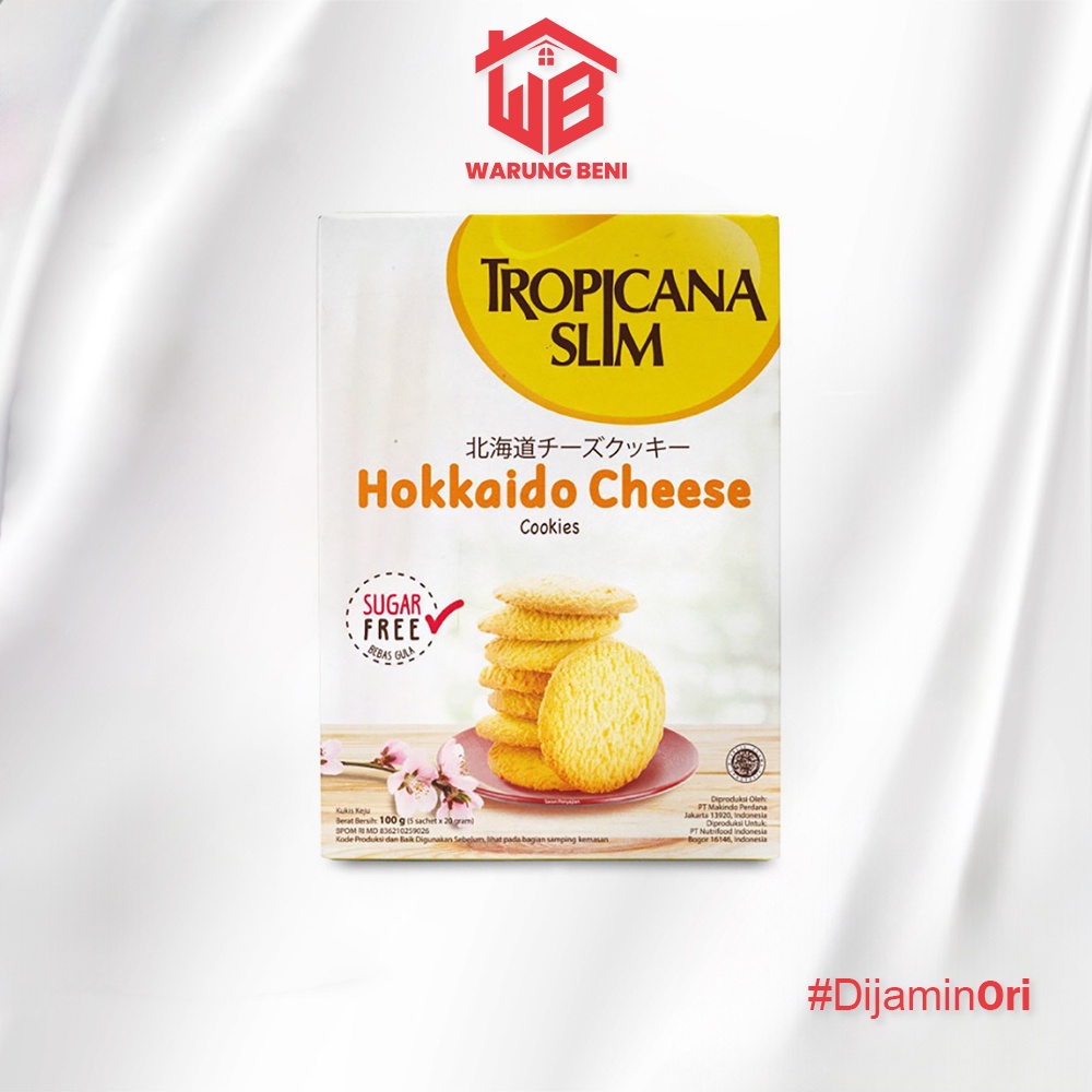 

Tropicana Slim Snack Bebas Gula Hokkaido Cheese Cookies 100 gr