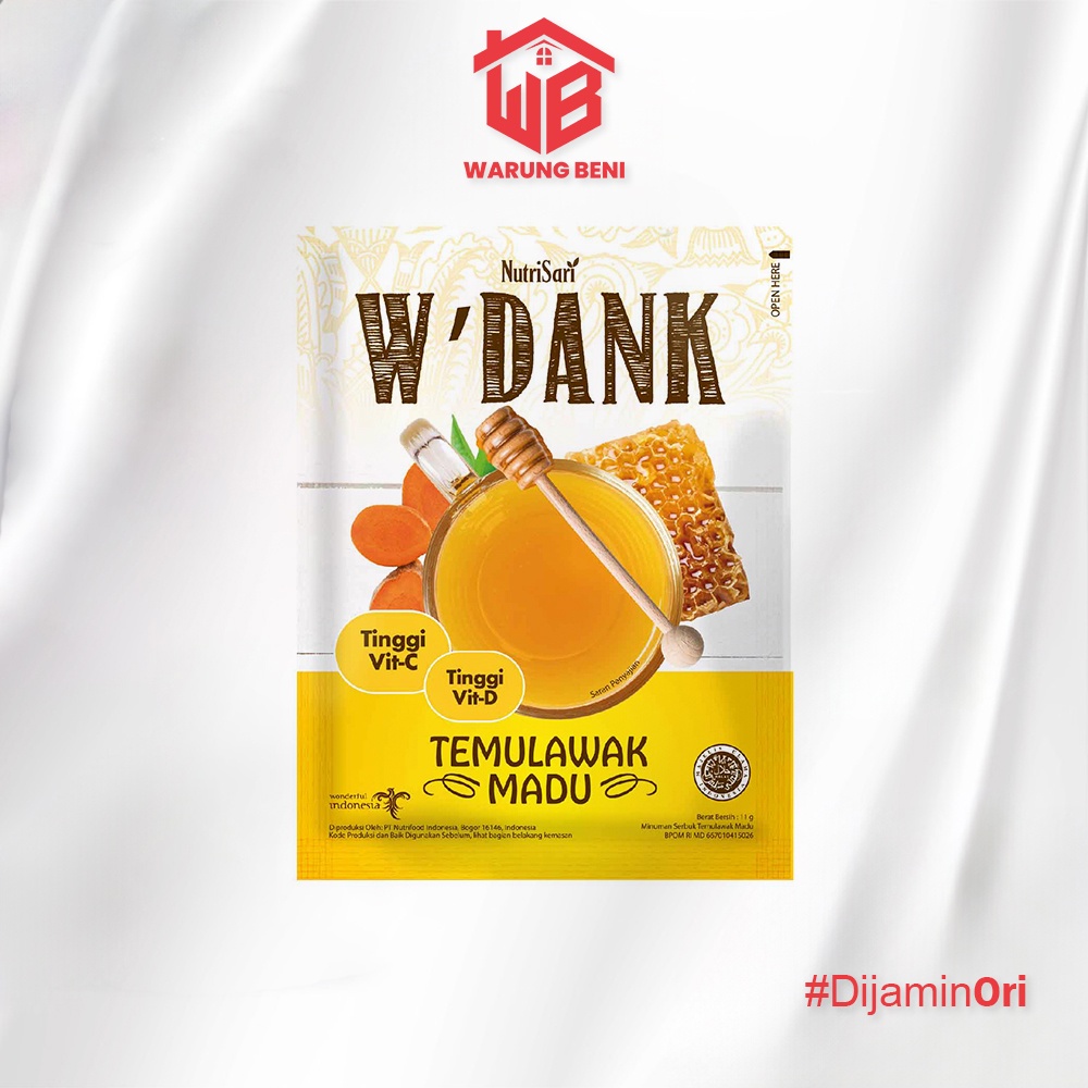 

W'Dank Minuman Tradisional Indonesia Temulawak Madu (10 Sachet)