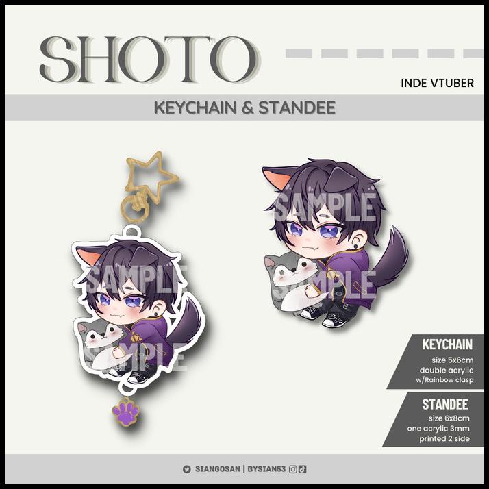 TERMURAH VTUBER SHOTO SHXTOU KEYCHAIN STANDEE FANMERCH 