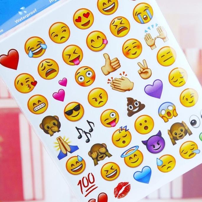 

Stiker Emoji Komplit, Untuk Hiasan Note, Diary,Scrapbook,Art N Craft