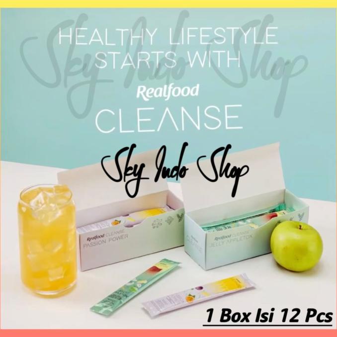 

Realfood Passion Power & Jelly Appletox ( 1 Box 12 Pcs ) Minuman Detox