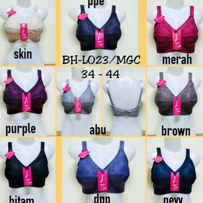 BH bra brukat big cup (C) LYDYLY L023 tanpa kawat tanpa busa