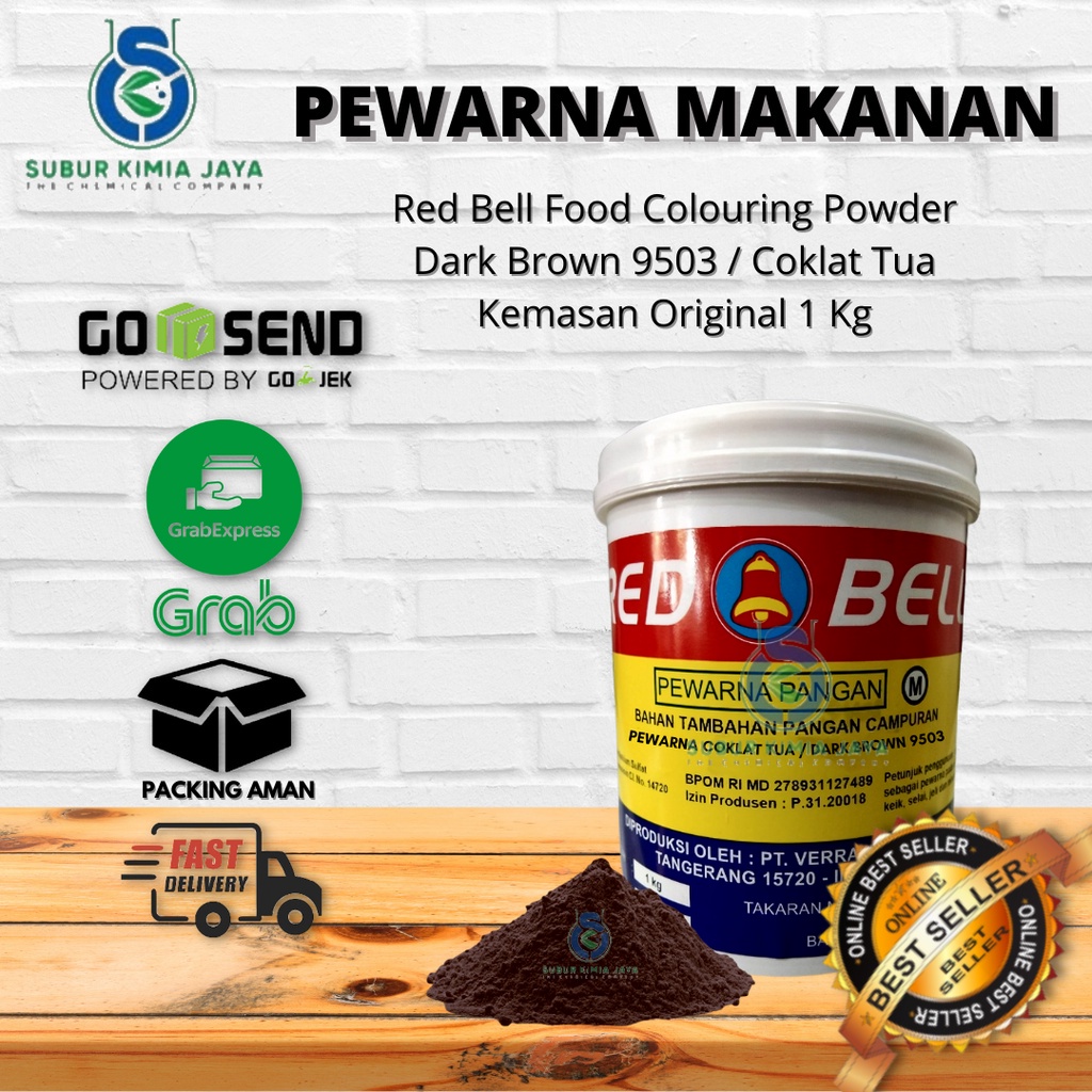 

Pewarna Makanan Red Bell Coklat Tua 9503 / Dark Brown Powder 1 Kg
