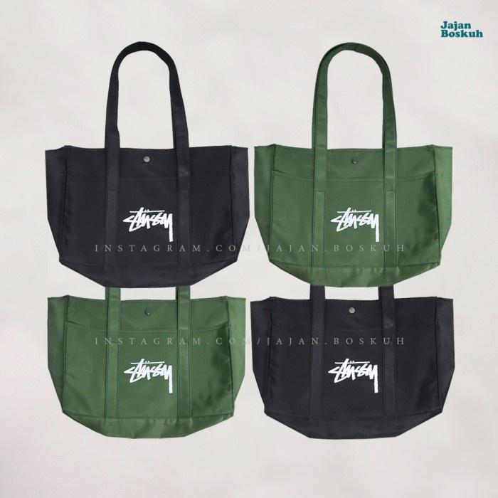 TOTEBAG STUSSY APPENDIX JAPAN GREEN MILITARY