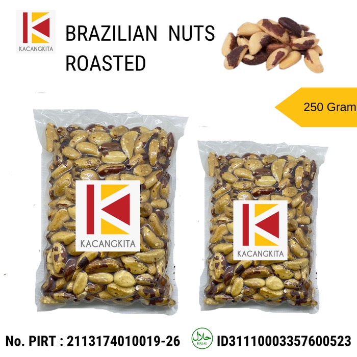 

Kacang Brazilian Nuts Panggang 250Gram