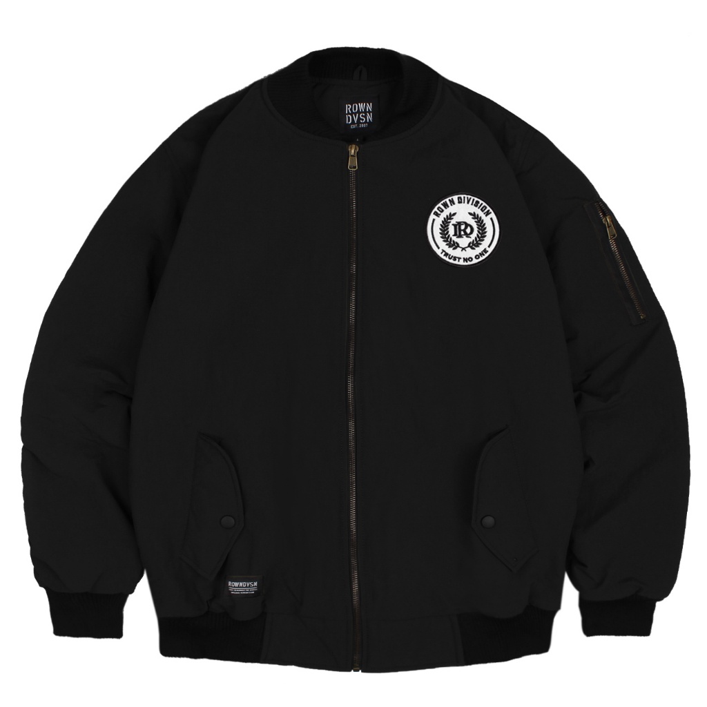 [EXCLUSIVE] BEST QUALITY Rowndvsn Jacket Black - Rown Division Bomber Jacket Worca Black
