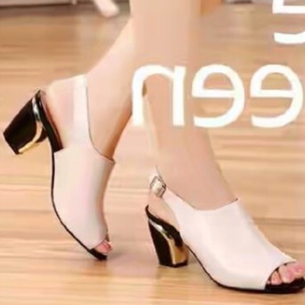 Sandal Wanita Kekinian 2023 Wedges Simple Elegan Korean Style Sendal Jinjit Perempuan  Branded Remaj
