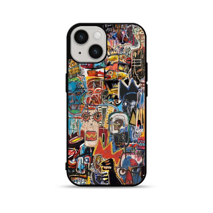 Casing Case Softcase Hardcase iPhone 15 14 13 12 11 Pro Max Mini Plus X Xs Max XR Basquiat DF517