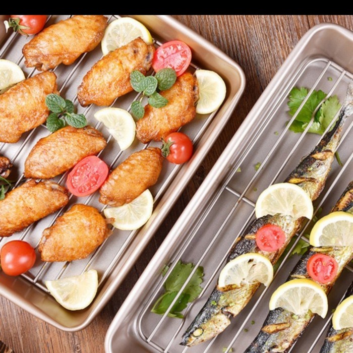 

✨Baru Suncity 13Inch Baking Tray With Rack Set Yc80152 / Baking Pan Rack Berkualitas