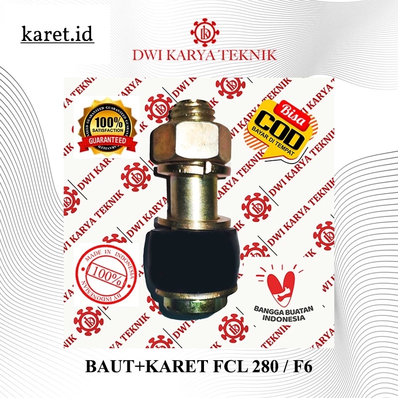 BAUT KARET KOPLING FCL 280 315 F6 fcl6 #6 BOLT rubber coupling Fcl 6 F6 #F6