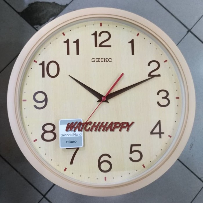 ✅Ready Jam Dinding Seiko Original Qxa757Z Wooden Motif Qxa757B Sweep Qxa757 Diskon