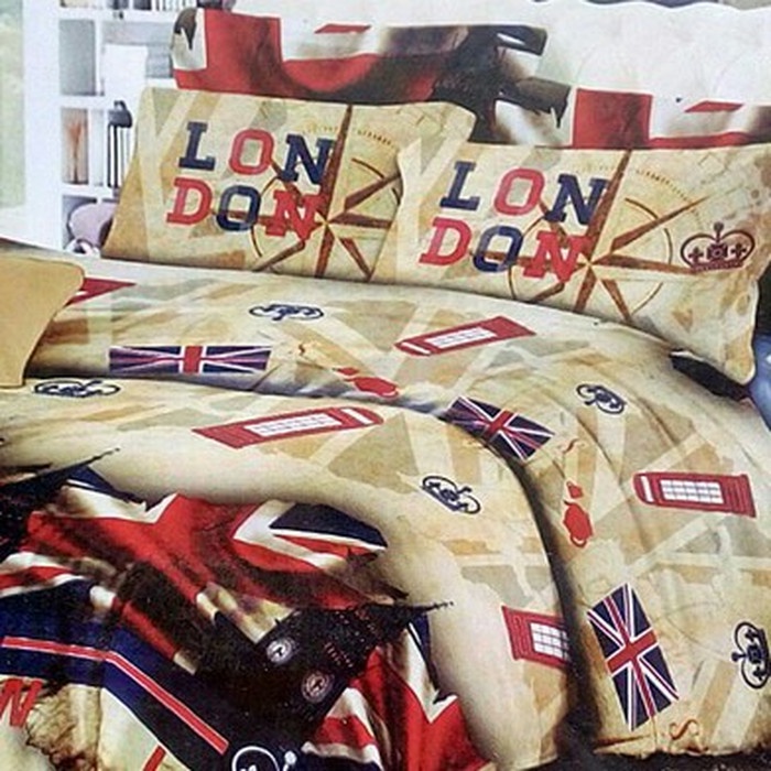 [New] Sprei  Bedcover Katun Jepang Bendera London/Inggris/England 120X200 Diskon