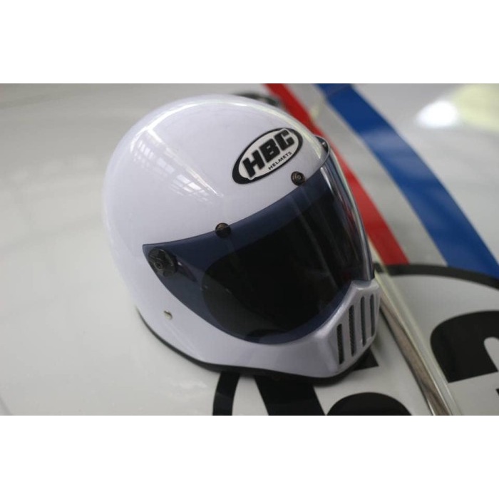 ✨New Helm Cakil Putih Plus Kaca - Full Face - Harga Promo Bisa Sameday