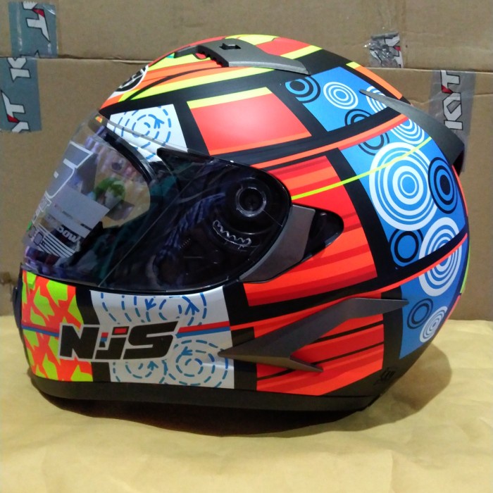 ✨New Helm Njs Shadow N 802 Rossi Dof Helm Full Face Bisa Sameday