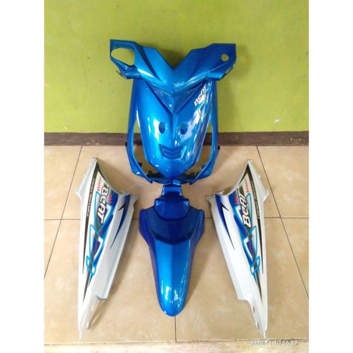 ✨New Ori Body Full Halus Honda Beat Karbu 2010 - 2012 Biru Putih Plus Striping Bisa Gojek
