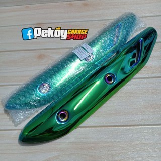 ✨New Ori Tameng Knalpot Wave 110 New Revo Fit Green Hijau Limited