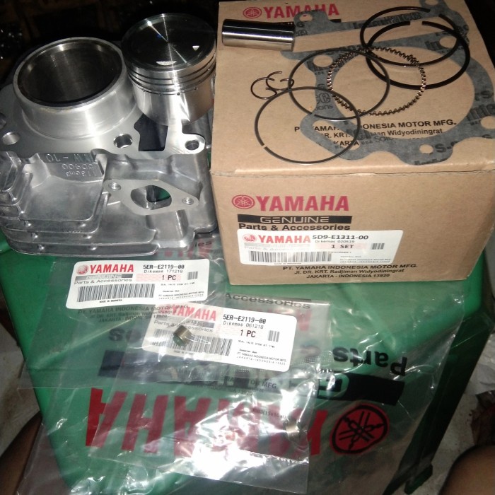 ✨Ori Blok Seher Piston Kit Sil Klep Dan Paking Yamaha Vega Zr Jup Zr 2010 Bisa Sameday