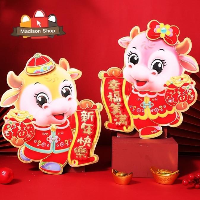 

Terbaik Tempelan Gong Xi Fa Cai Kerbau Tanduk Sepasang Stiker Pintu Imlek Hoki Berkualitas