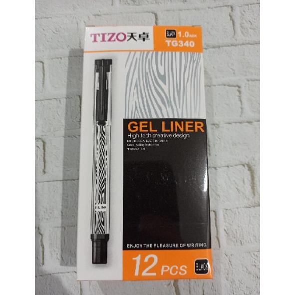 

TERLARIS (12Pcs) Bulpen techjob Tg-340 zebra Hitam/ Biru / Mata pena 1.00mm SPECIAL PROMO