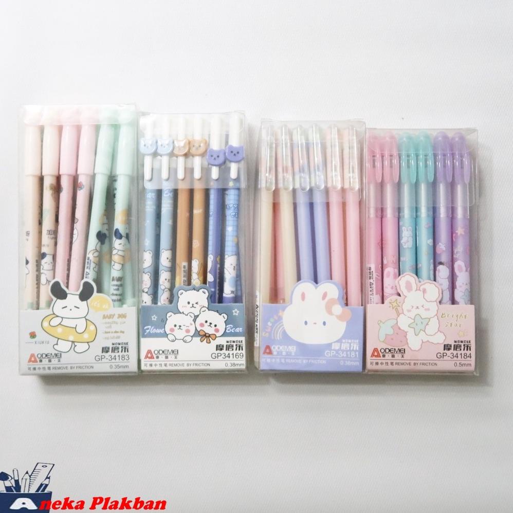

ORIGINAL [BOX/12PCS] HITAM - AODEMEI GEL PEN HAPUS PENA BISA DI HAPUS PROMO