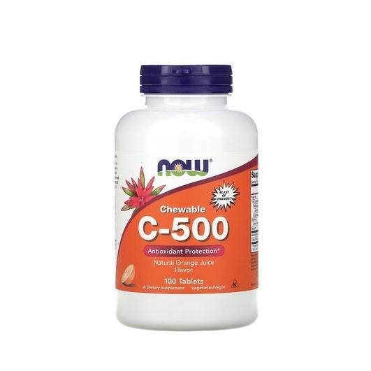 

NOW FOODS CHEWABLE C 500 ORANGE JUICE FLAVOR 100 TABLETS
