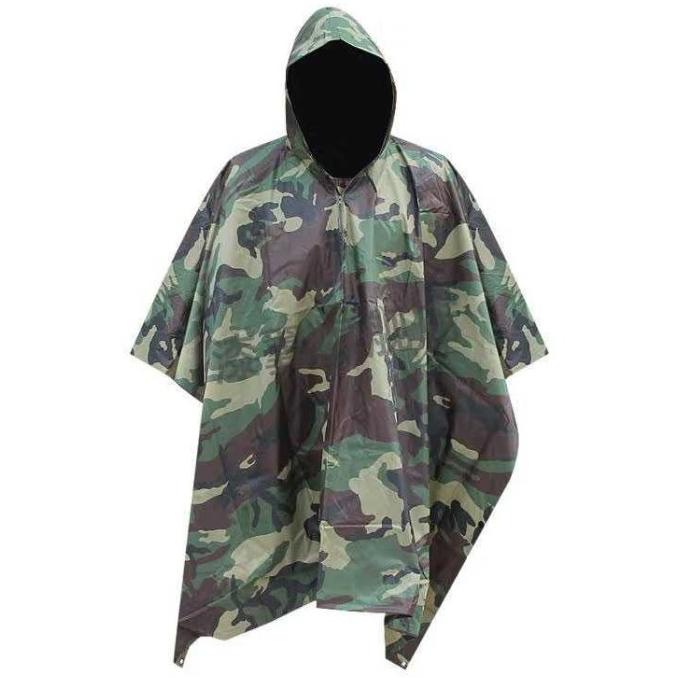 Jas Hujan Ponco Motif Loreng Tentara