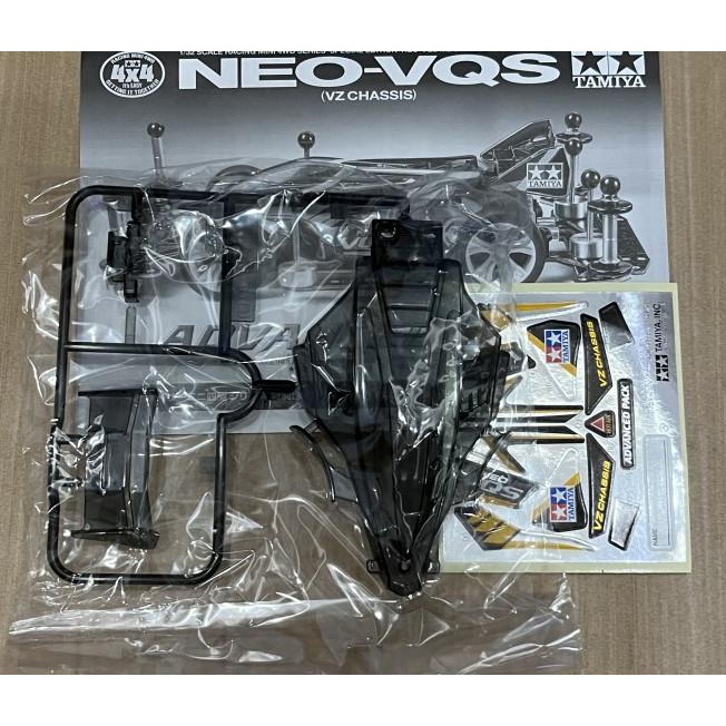 Tamiya Body Neo Vqs Advance Pack Clear Black Loose Kit (+ Decal)