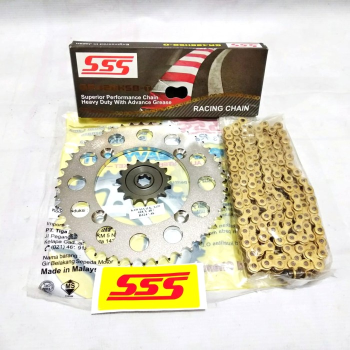 ✨Original Gear Set Sss Klx150 Rantai Hsbt Terbaru