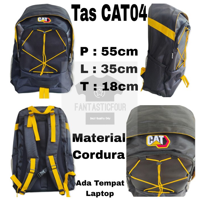 ✨Original Tas Ransel Caterpillar Cat Kuning Terbatas