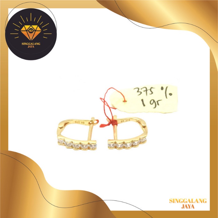 ✨Termurah Anting Emas - Anting Wanita Model Jepit Terbaru 375 Terbatas