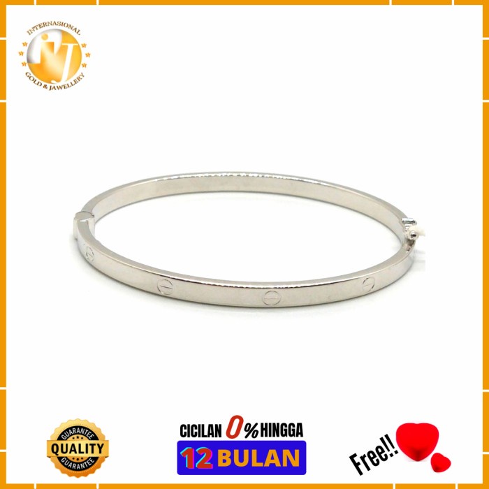✨Termurah Gelang Keroncong Emas Putih Original 750 Fashion Asli Ij Gkp 60058 Bisa Sameday